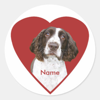 Personalised English Springer Spaniel Stickers