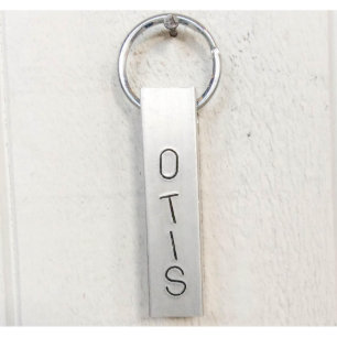 Personalised Engraved Aluminium Bar Keychain