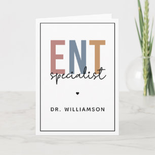 Personalised ENT Doctor ENT Specialist Card