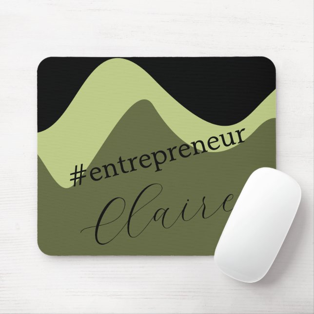Personalised Entrepreneur Custom Name Mouse Pad (With Mouse)