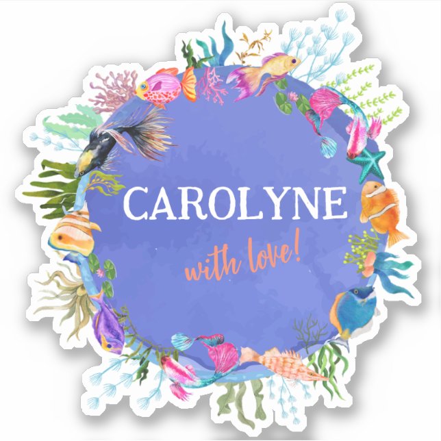 Personalised Envelop Seal Sticker (Front)