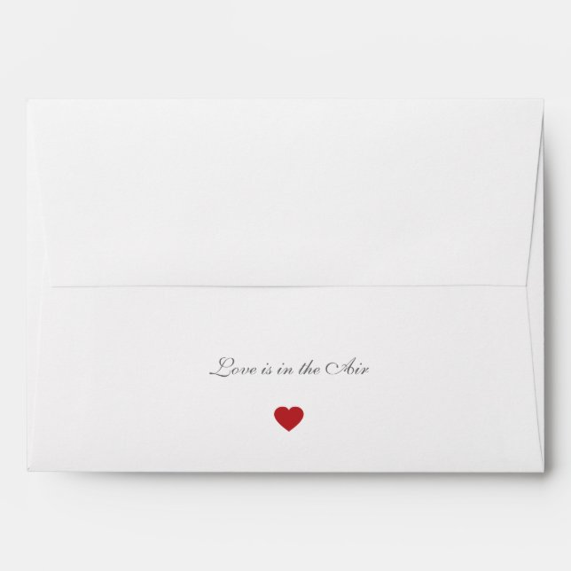 Personalised Envelopes Love is in the Air | 5x7 (Back (Top Flap))