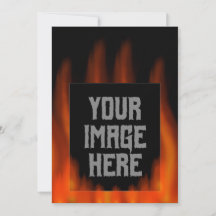 Personalised Epic Fire Photo