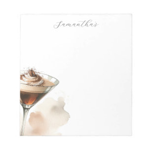 Personalised Espresso Martini Themed Notepad