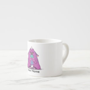 Personalised  espresso mug with "A" Monster