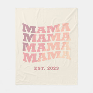 Personalised established Mama Fleece Blanket