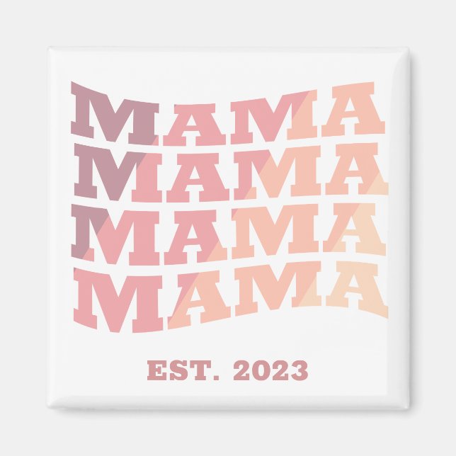 Personalised established Mama Magnet (Front)