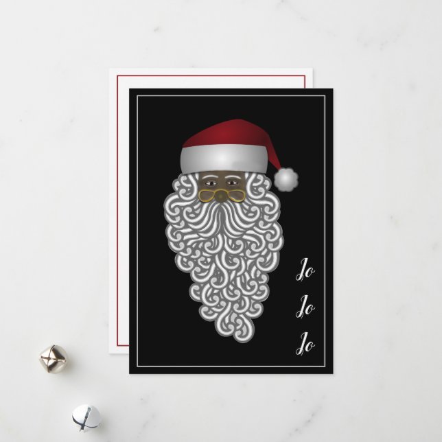Personalised Ethinc Latino Papa Noel Christmas  Holiday Card (Front/Back In Situ)