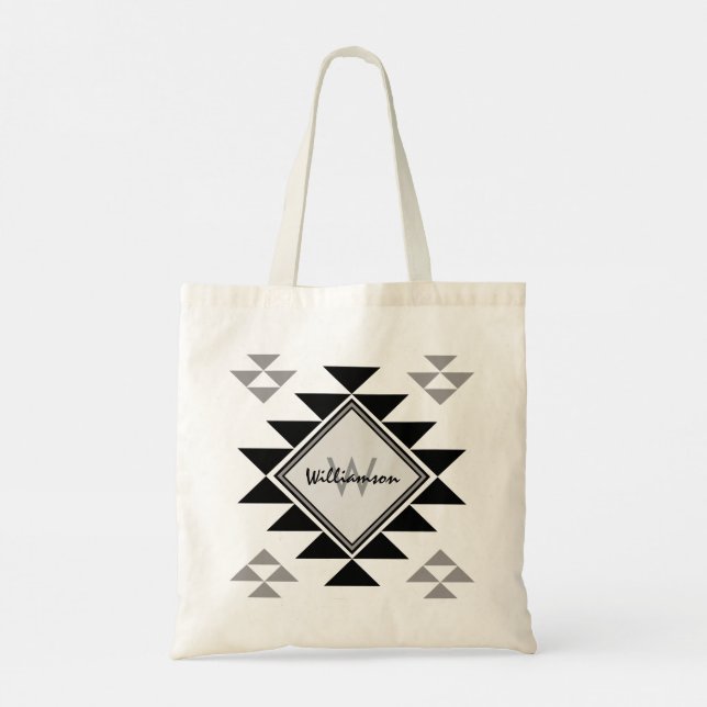 Personalised ethnic tote bag (Back)