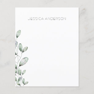 Personalised Eucalyptus Custom Name Stationery
