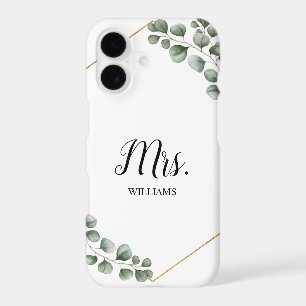 Personalised Eucalyptus Greenery Mrs Bride