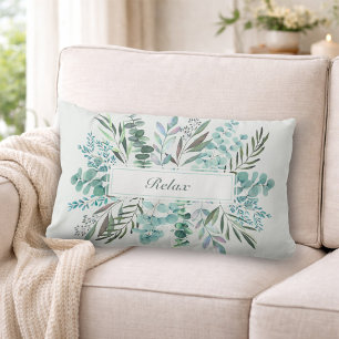 Personalised Eucalyptus Relax Lumbar Pillow