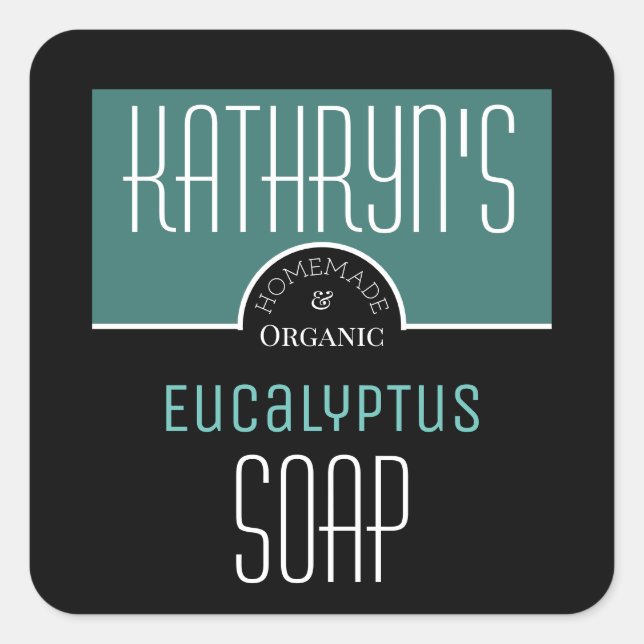 Personalised Eucalyptus Soap Label (Front)