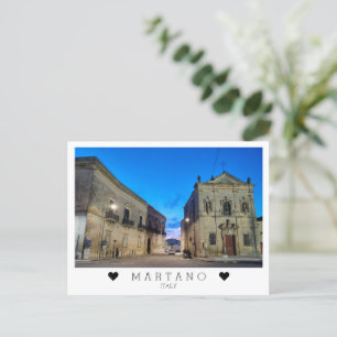 Personalised, evening in Martano, Puglia, Italy Postcard