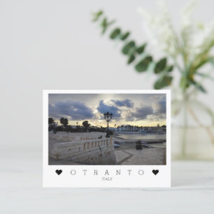 Personalised, evening in Otranto, Puglia, Italy Postcard