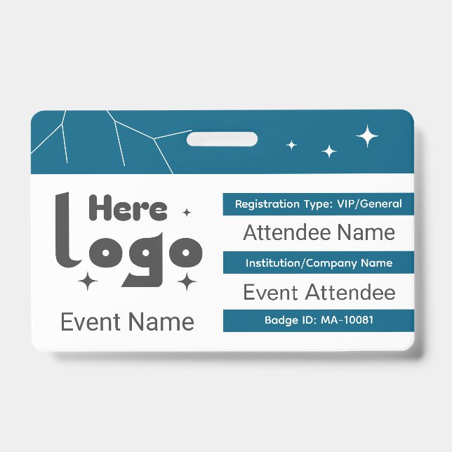 Personalised Event Badge ID (Front)