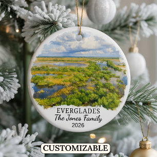 Personalised Everglades National Park, Florida Ceramic Ornament
