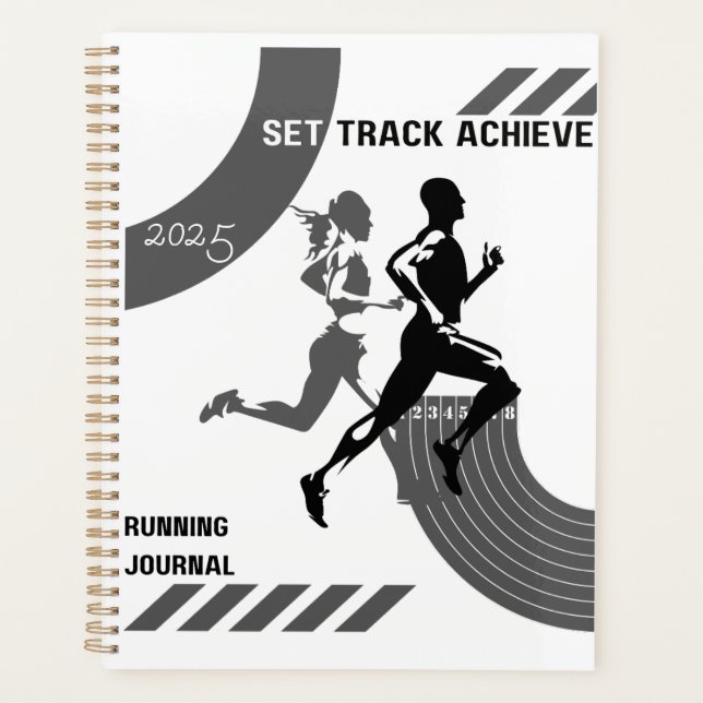 Personalised 'Every Mile Counts' runner gifts      Planner (Front)