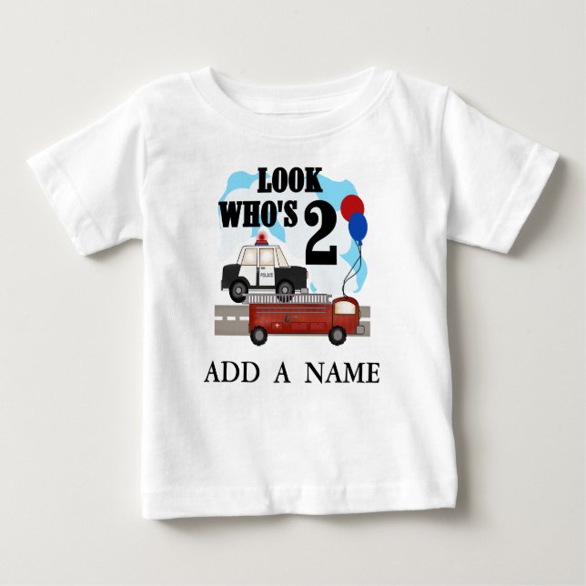Personalised Everyday Heroes 2nd Birthday tshirt (Front)