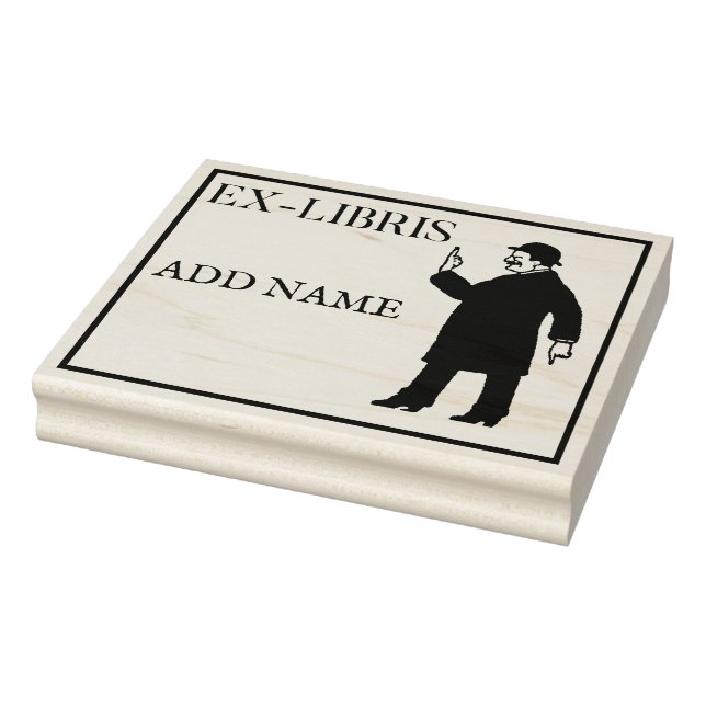 Personalised Ex-Libris Maple Wood Stamp (Stamp)
