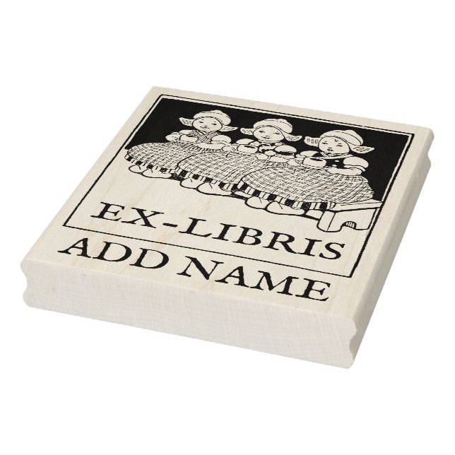 Personalised Ex-Libris Maple Wood Stamp (Stamp)