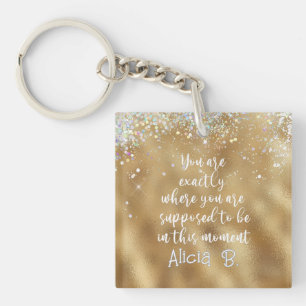 Personalised Exactly Where You're Supposed to Be Key Ring