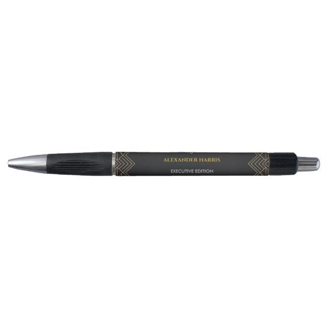 Personalised Executive Art Deco Ballpoint Pen (Front)