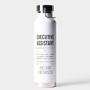 Personalised Executive Assistant Funny Water Bottle