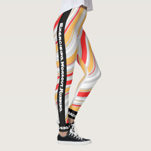 Personalised eye catching marble l Workout agte Leggings