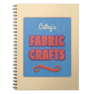 Personalised Fabric Crafts Notebook