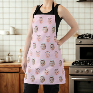 Personalised Face 2 Photos, Custom Face, Dad Mum  Apron