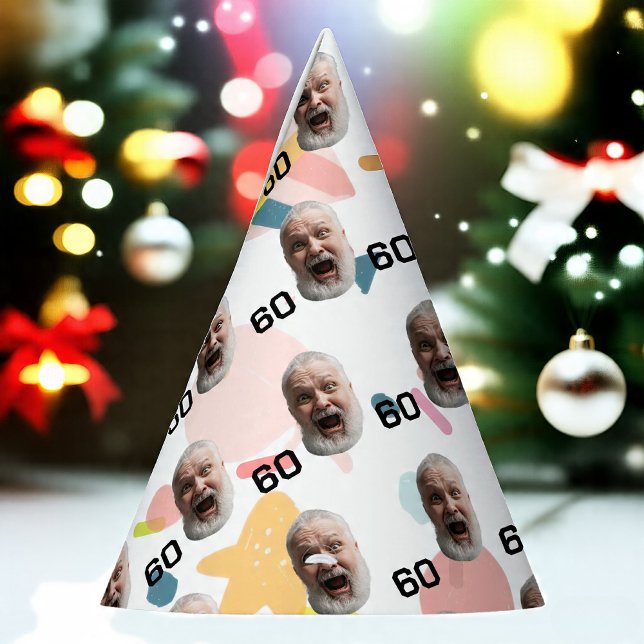 Personalised Face 30th 40th 50th 60th Birthday Party Hat (Creator Uploaded)