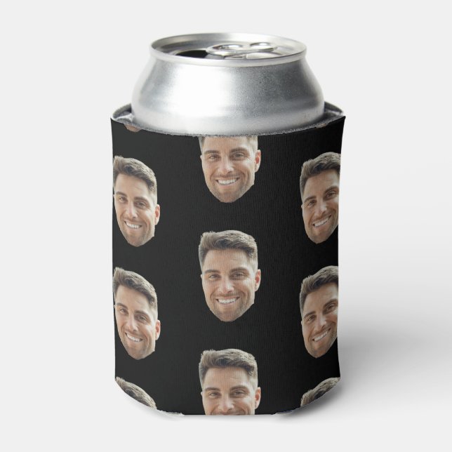 Personalised Face Birthday Bachelor Party Can Cooler (Can Front)