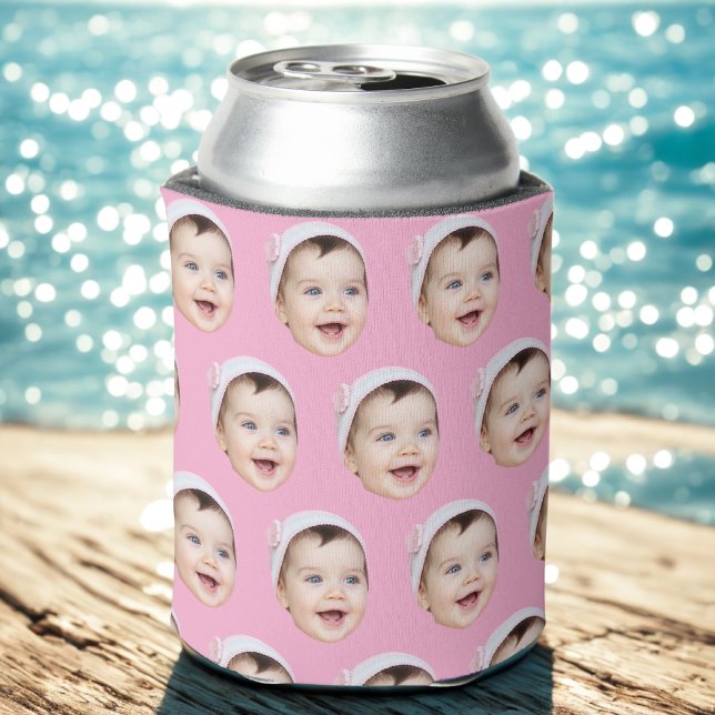 Personalised Face Birthday Favours Bachelor Party Can Cooler (Creator Uploaded)
