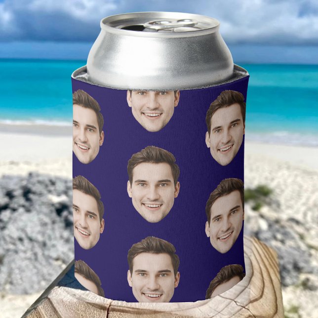 Personalised Face Birthday Favours Bachelor Party Can Cooler (Creator Uploaded)
