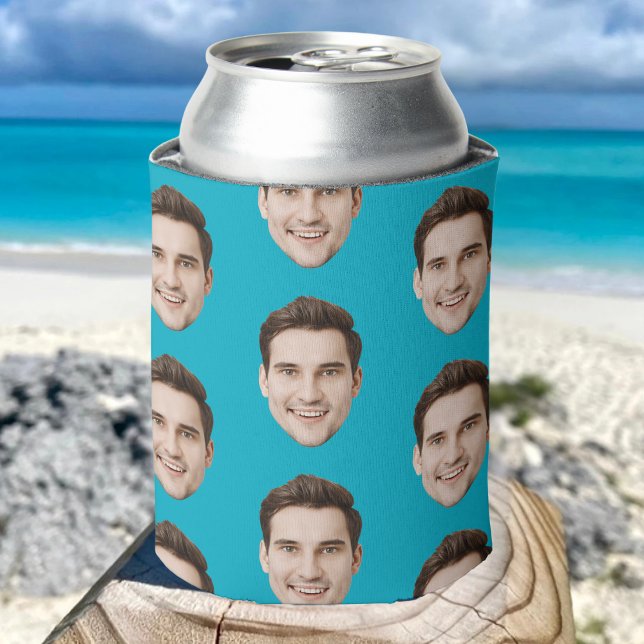 Personalised Face Birthday Favours Bachelor Party Can Cooler (Creator Uploaded)