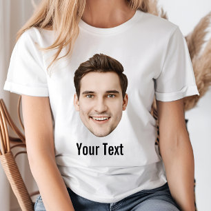 Personalised Face Custom Text Birthday Party Crew T-Shirt