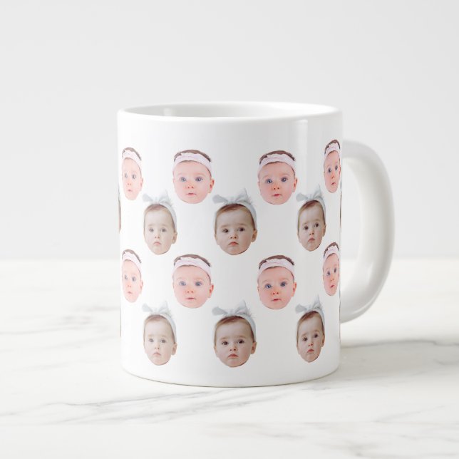 Personalised Face Photo, Custom Mug Face, Dad Mum  (Front Right)