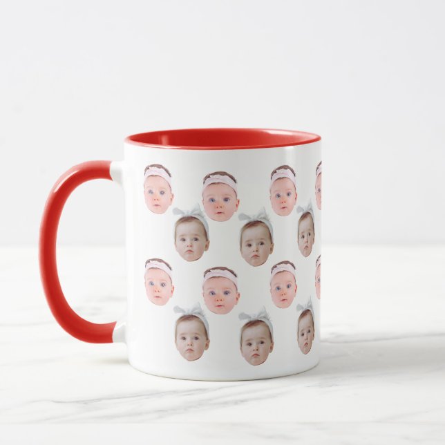 Personalised Face Photo, Custom Mug Face, Dad Mum  (Left)