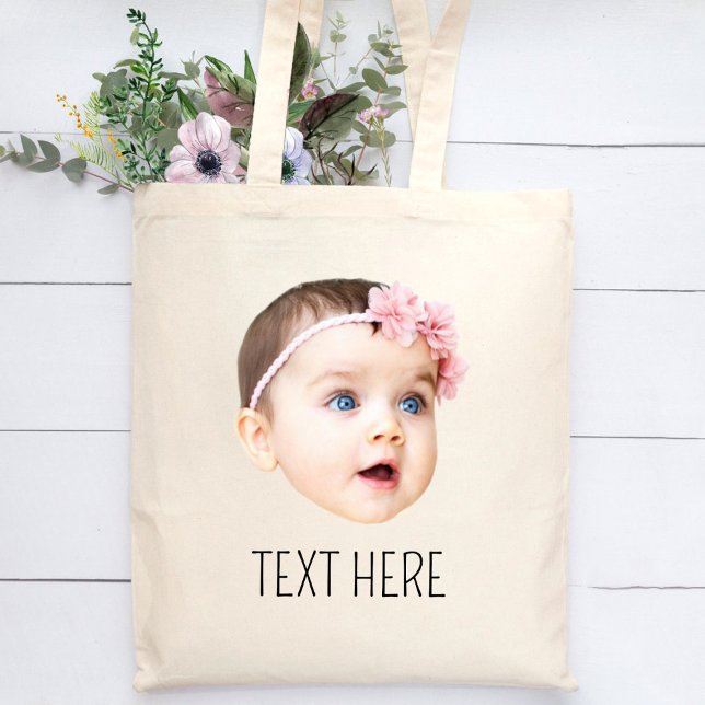Personalised Face Photo Funny  Tote Bag (Creator Uploaded)