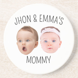 Personalised Face Photo Kids, Mother's Day Gift Coaster