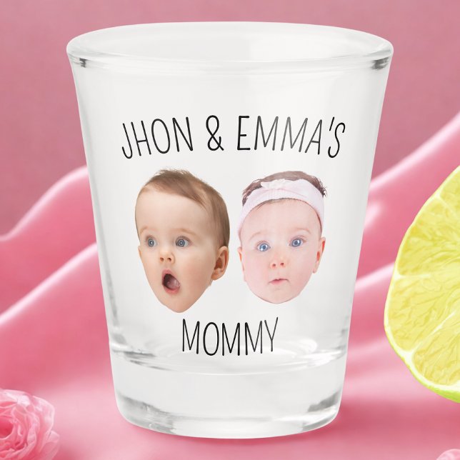 Personalised Face Photo Kids, Mother's Day Gift Shot Glass (Creator Uploaded)
