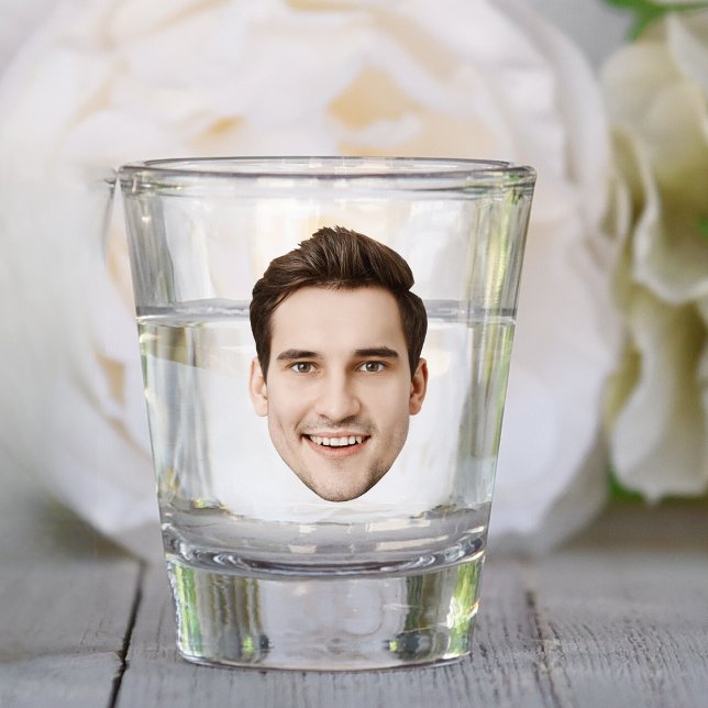 Personalised Face Picture Fun Birthday Party Photo Shot Glass (Creator Uploaded)