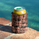 Personalised Face Picture Unique Photo  Can Cooler<br><div class="desc">Funny Custom Photo Groomsman Gift Black and White Coozie. Add their name and upload a photo using Zazzle's design tool. Message us if you need help with anything! Personalised Face Picture Can Cooler – Unique Custom Photo Printed Can Bottle - Customised Printed Can - Best Wedding/Event/Party Gift. These can also...</div>