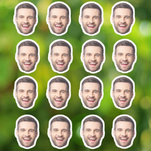 Personalised Face Stickers Custom 8 Photo Face