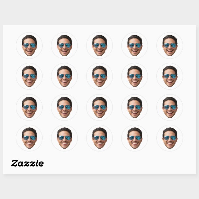 Personalised Face Stickers Photo Custom Face (Sheet)
