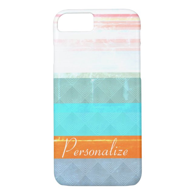 Personalised Faded & Weathered Stripes Case-Mate iPhone Case (Back)