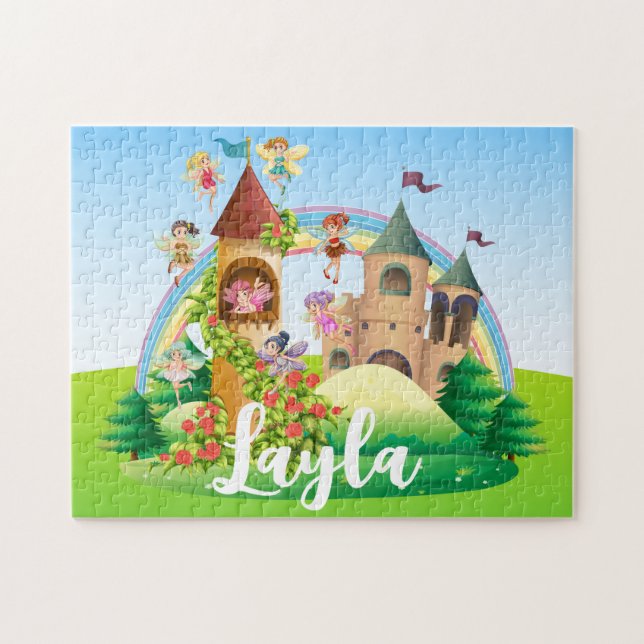Personalised Fairy Child Name Puzzle  (Horizontal)