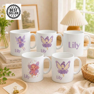 personalised fairy mug girls