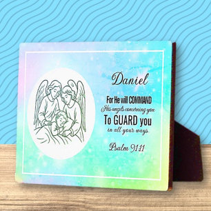 Personalised Faith Based Psalm Child Bedroom Plaque
